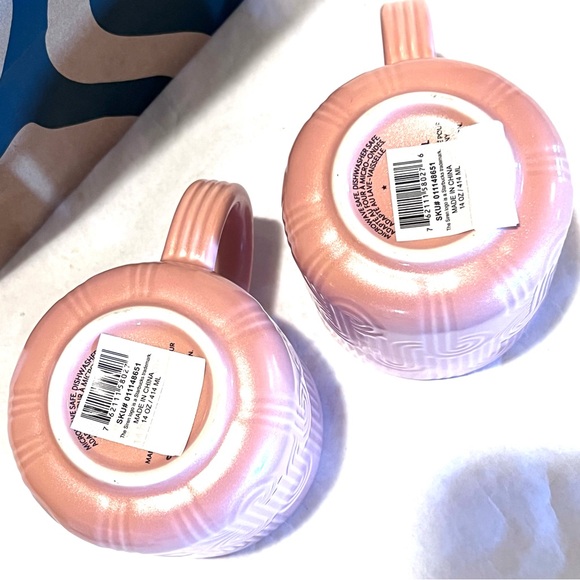 Starbucks Pastel Pink Ceramic Curved Mug Set 14oz - Picture 9 of 10